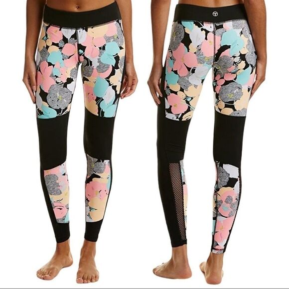 𝅺trina Turk Pop Floral Camo Leggings Sz M - Picture 12 of 12
